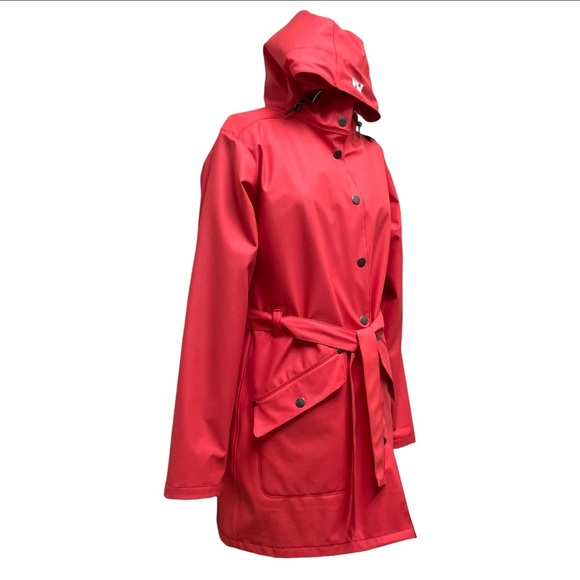 Helly Hansen Neon Pink Rain Jacket Size L - Picture 4 of 10